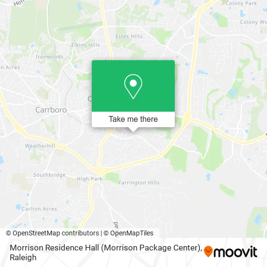 Morrison Residence Hall (Morrison Package Center) map