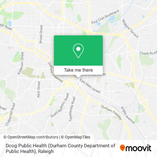 Dcog Public Health (Durham County Department of Public Health) map