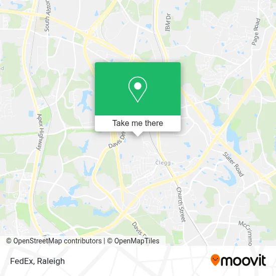 FedEx map