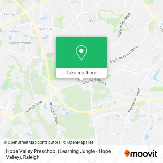 Hope Valley Preschool (Learning Jungle - Hope Valley) map