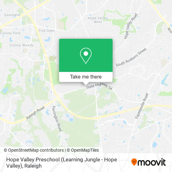 Hope Valley Preschool (Learning Jungle - Hope Valley) map