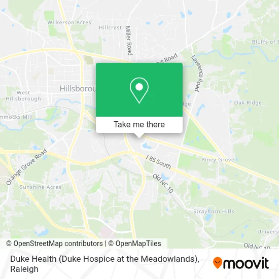 Duke Health (Duke Hospice at the Meadowlands) map