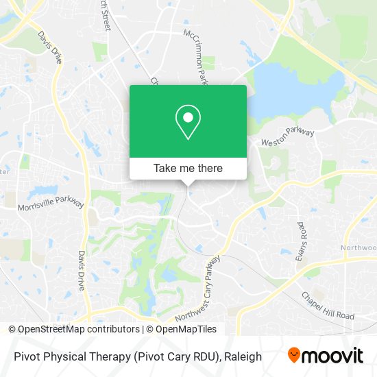 Mapa de Pivot Physical Therapy (Pivot Cary RDU)