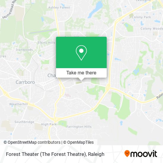 Mapa de Forest Theater (The Forest Theatre)