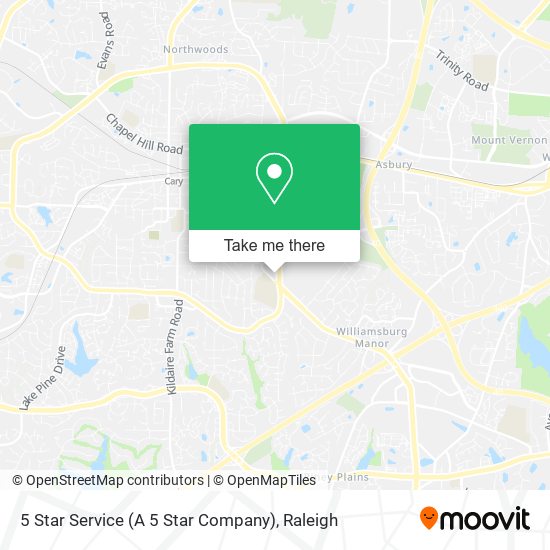 Mapa de 5 Star Service (A 5 Star Company)
