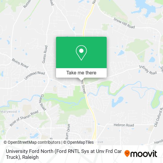 University Ford North (Ford RNTL Sys at Unv Frd Car Truck) map