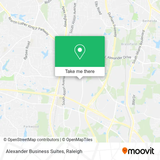 Alexander Business Suites map