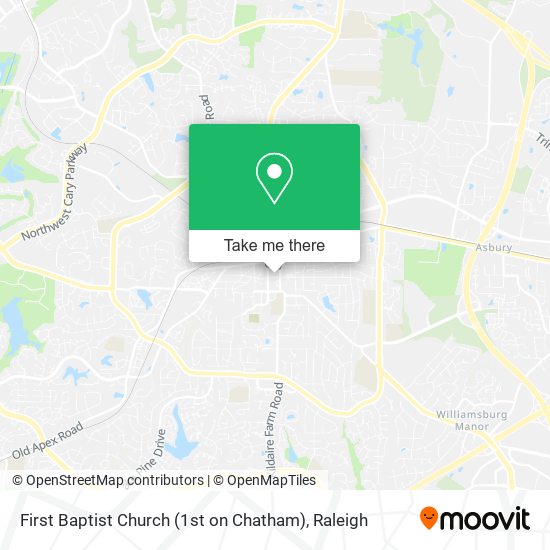 First Baptist Church (1st on Chatham) map