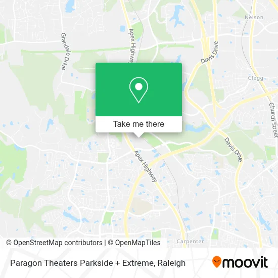 Paragon Theaters Parkside + Extreme map