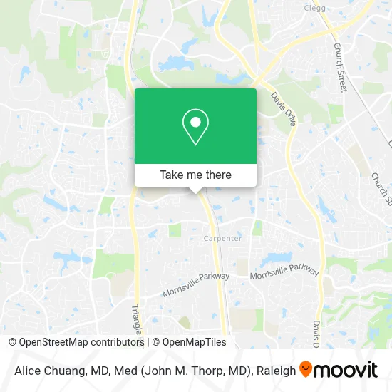 Alice Chuang, MD, Med (John M. Thorp, MD) map