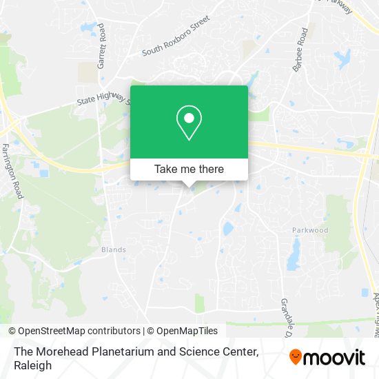 Mapa de The Morehead Planetarium and Science Center