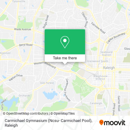 Carmichael Gymnasium (Ncsu- Carmichael Pool) map