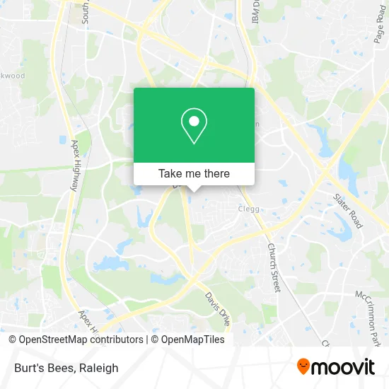 Burt's Bees map