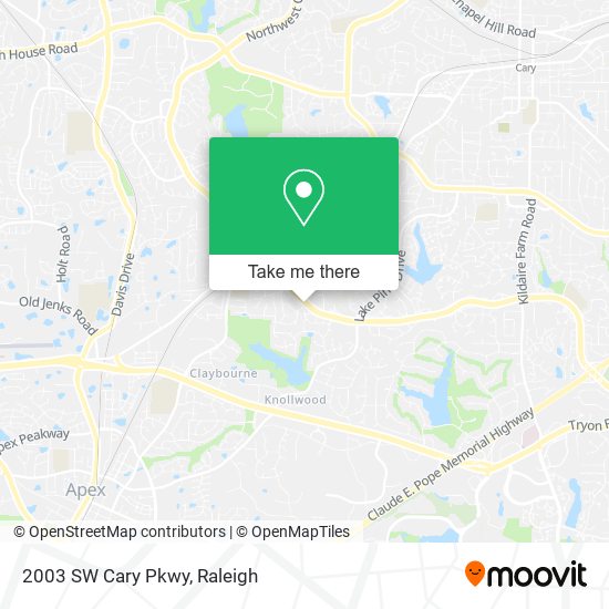 Mapa de 2003 SW Cary Pkwy