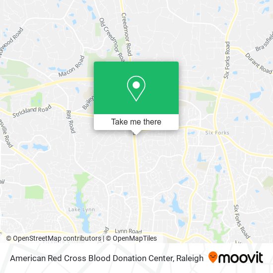 Mapa de American Red Cross Blood Donation Center