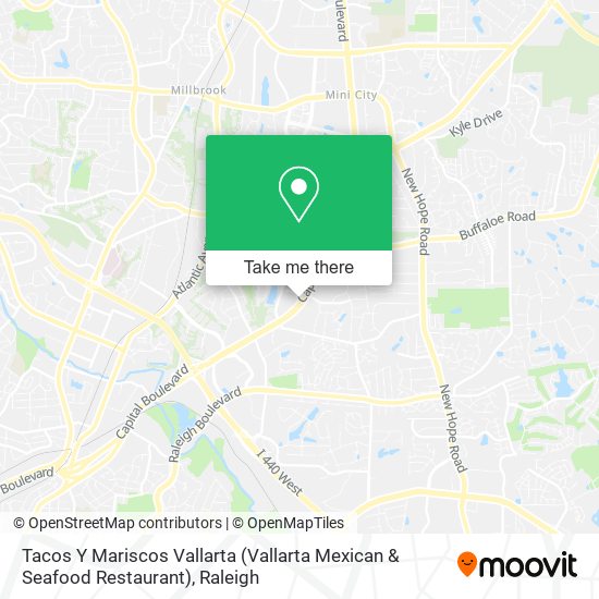Mapa de Tacos Y Mariscos Vallarta (Vallarta Mexican & Seafood Restaurant)