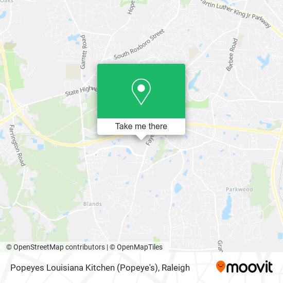 Mapa de Popeyes Louisiana Kitchen (Popeye's)