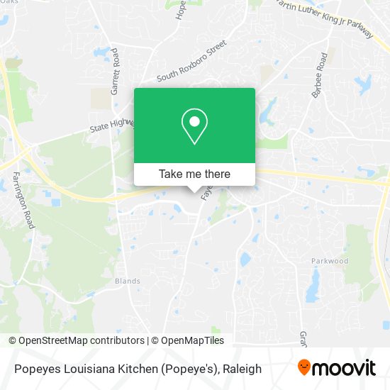 Popeyes Louisiana Kitchen (Popeye's) map