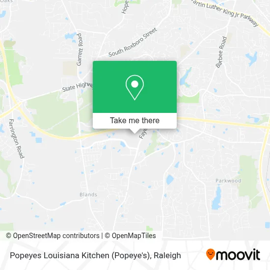 Popeyes Louisiana Kitchen (Popeye's) map