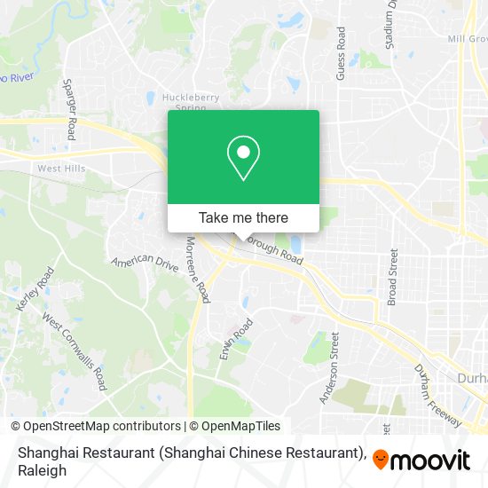 Mapa de Shanghai Restaurant (Shanghai Chinese Restaurant)