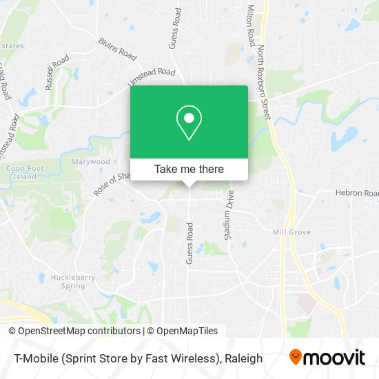 Mapa de T-Mobile (Sprint Store by Fast Wireless)