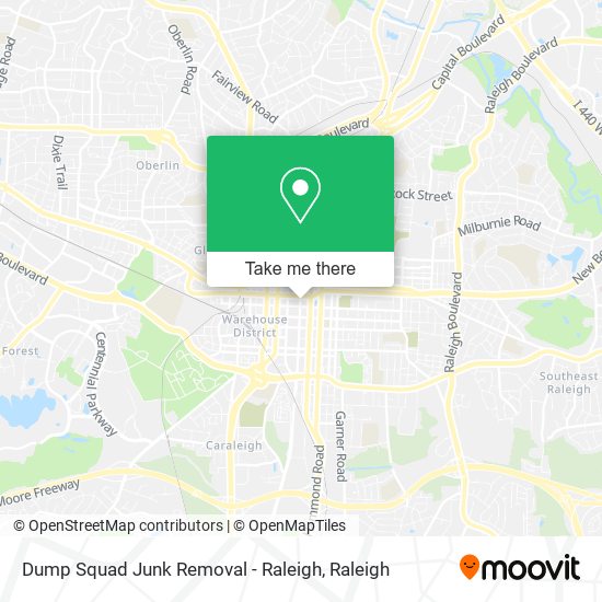 Dump Squad Junk Removal - Raleigh map