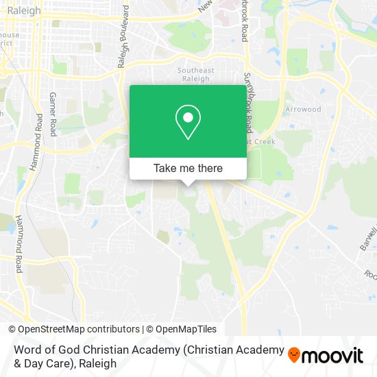 Mapa de Word of God Christian Academy (Christian Academy & Day Care)
