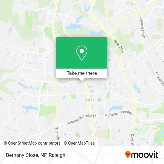 Bethany Close, NP map