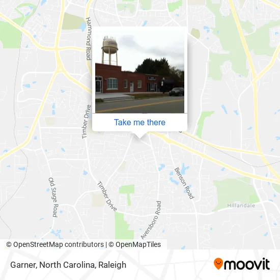 Mapa de Garner, North Carolina