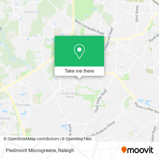 Piedmont Microgreens map