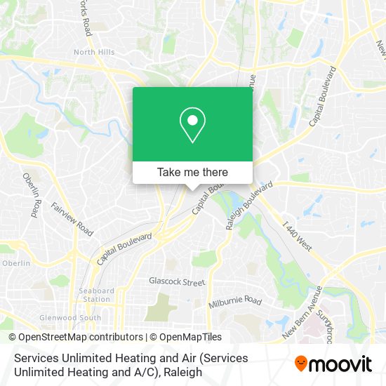 Mapa de Services Unlimited Heating and Air (Services Unlimited Heating and A / C)