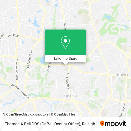 Mapa de Thomas A Bell DDS (Dr Bell Dentist Office)