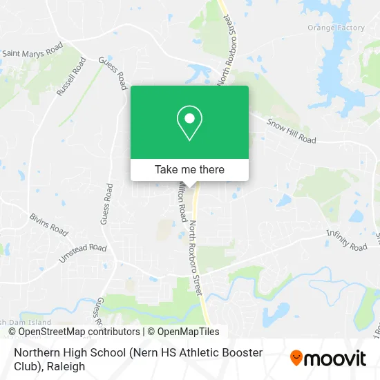 Northern High School (Nern HS Athletic Booster Club) map