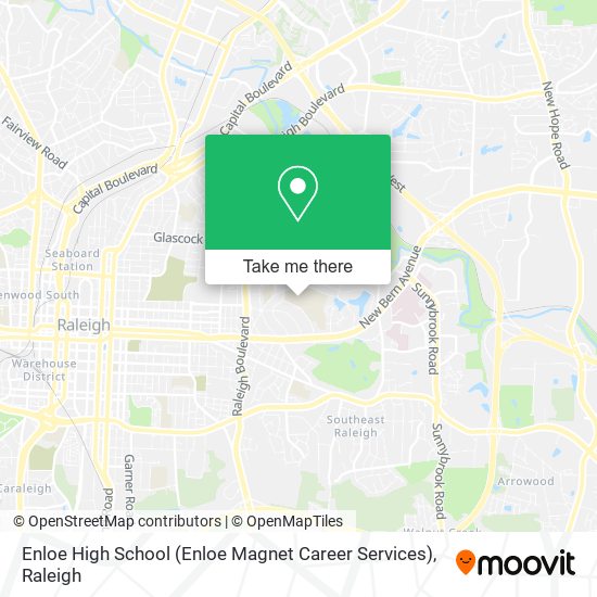 Mapa de Enloe High School (Enloe Magnet Career Services)