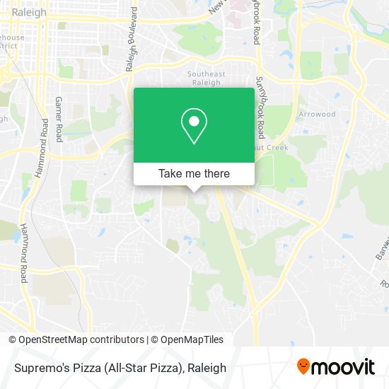 Mapa de Supremo's Pizza (All-Star Pizza)
