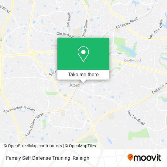 Family Self Defense Training map