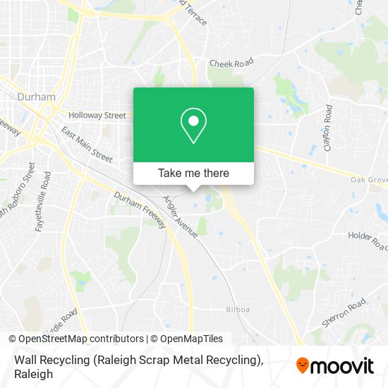 Mapa de Wall Recycling (Raleigh Scrap Metal Recycling)