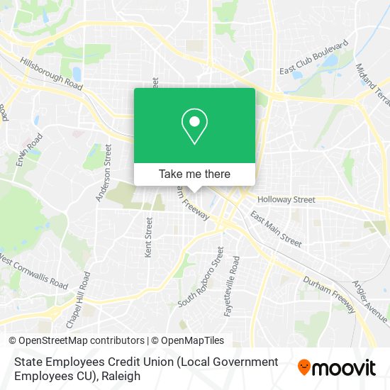 Mapa de State Employees Credit Union (Local Government Employees CU)