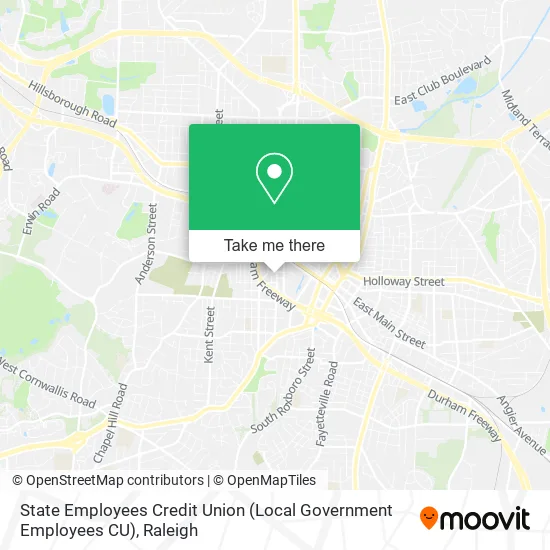 State Employees Credit Union (Local Government Employees CU) map