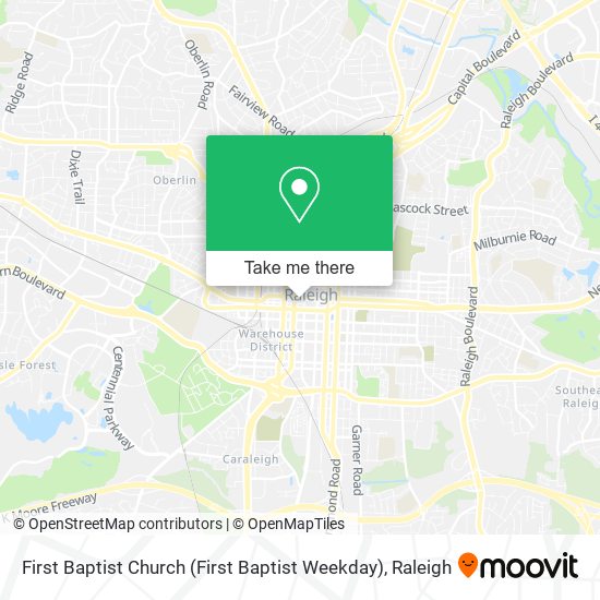 Mapa de First Baptist Church (First Baptist Weekday)