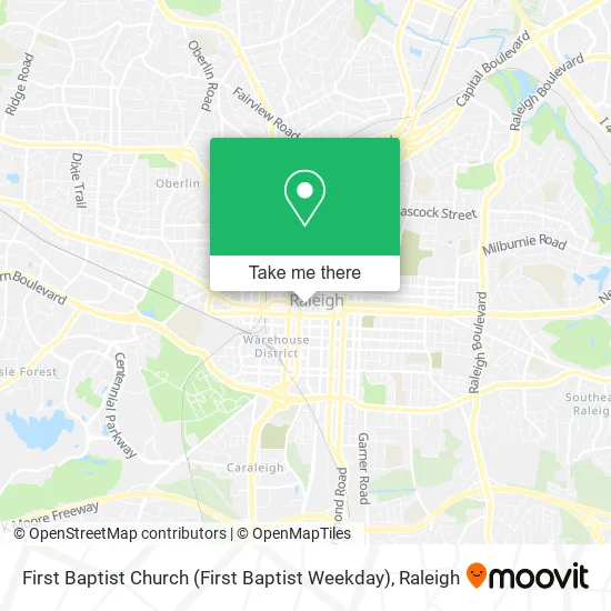 First Baptist Church (First Baptist Weekday) map