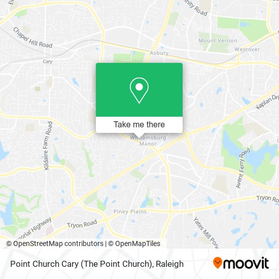Mapa de Point Church Cary (The Point Church)