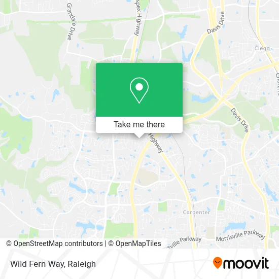 Wild Fern Way map