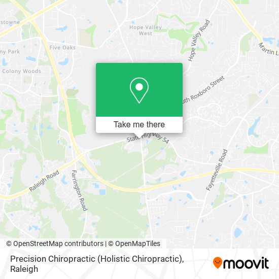 Precision Chiropractic (Holistic Chiropractic) map