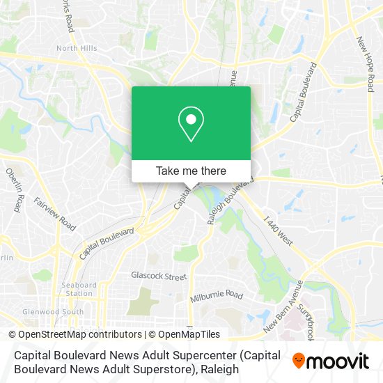 Mapa de Capital Boulevard News Adult Supercenter