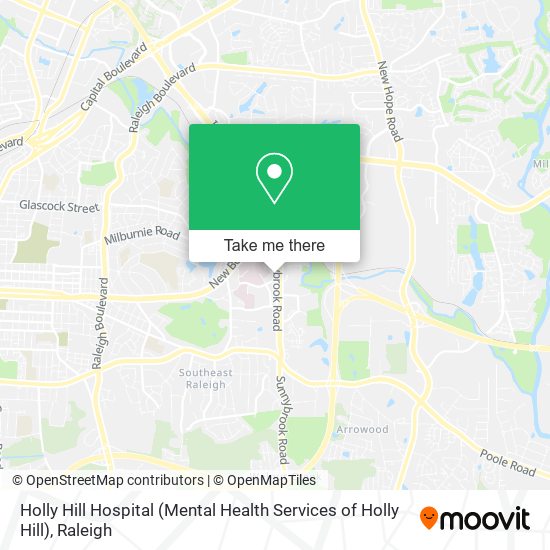 Holly Hill Hospital (Mental Health Services of Holly Hill) map