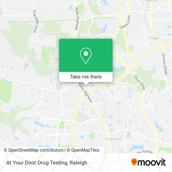 At Your Door Drug Testing map