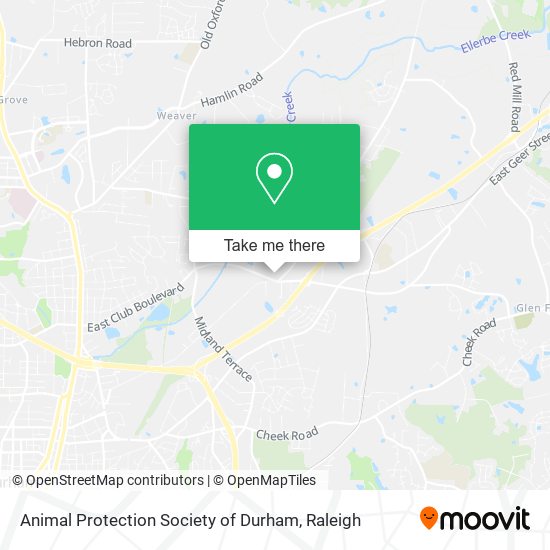 Mapa de Animal Protection Society of Durham