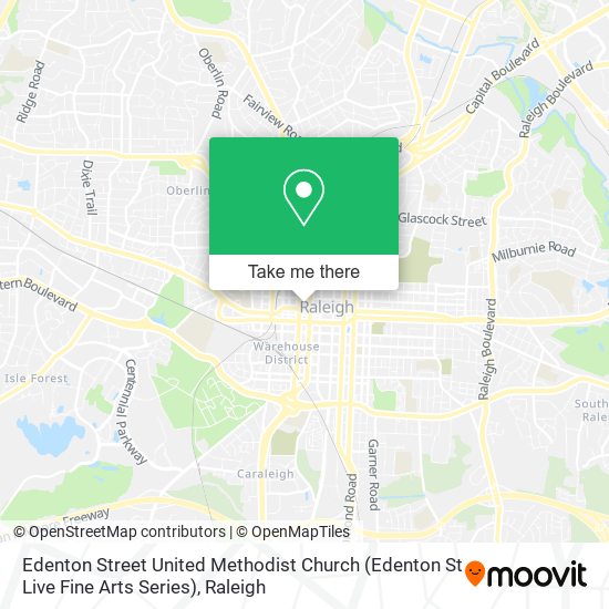 Edenton Street United Methodist Church (Edenton St Live Fine Arts Series) map