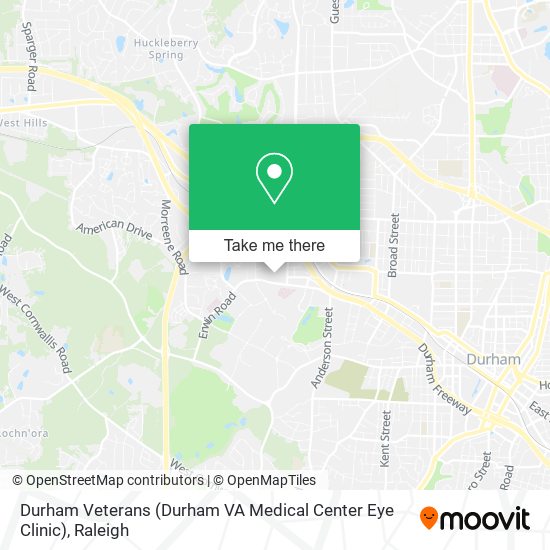 Mapa de Durham Veterans (Durham VA Medical Center Eye Clinic)